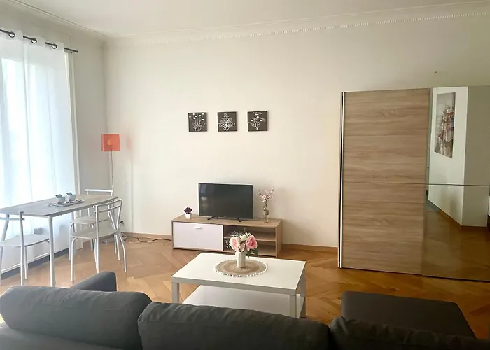 Fully Furnished Down Town- 5 Minutes From Train Station Apartment *